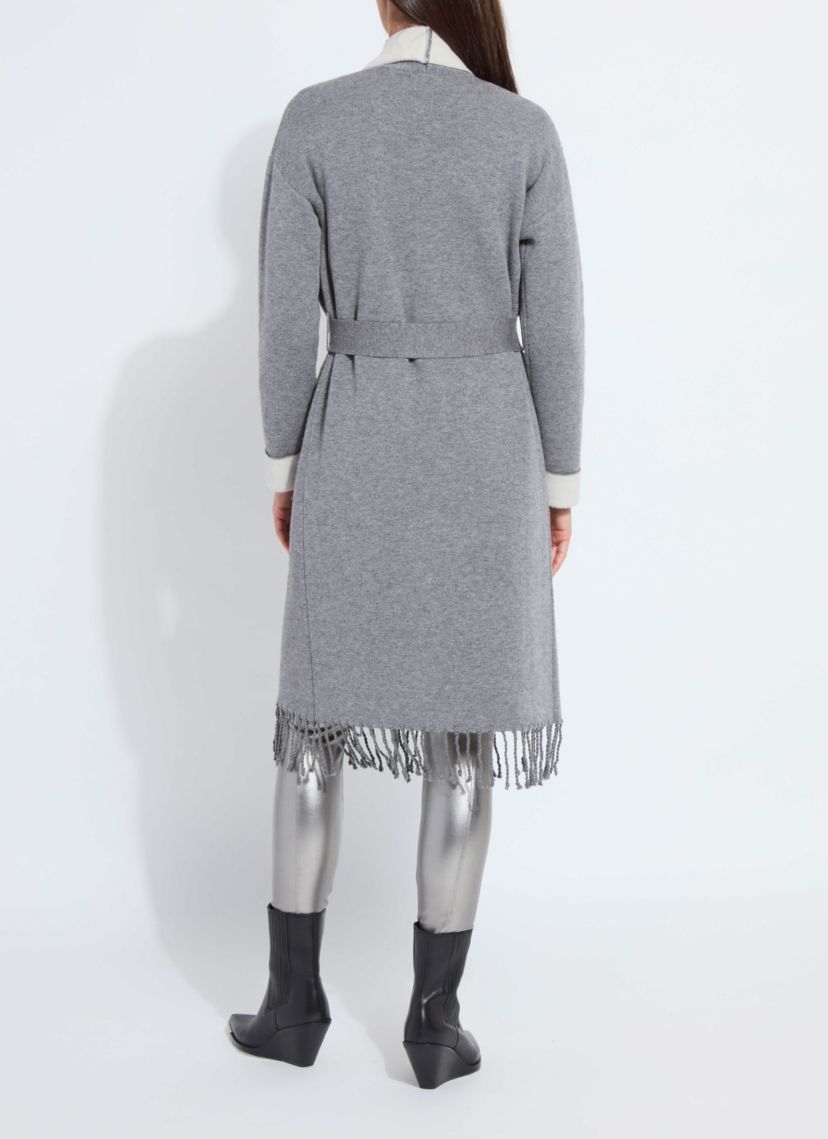 Juliette Fringed Sweater Coat