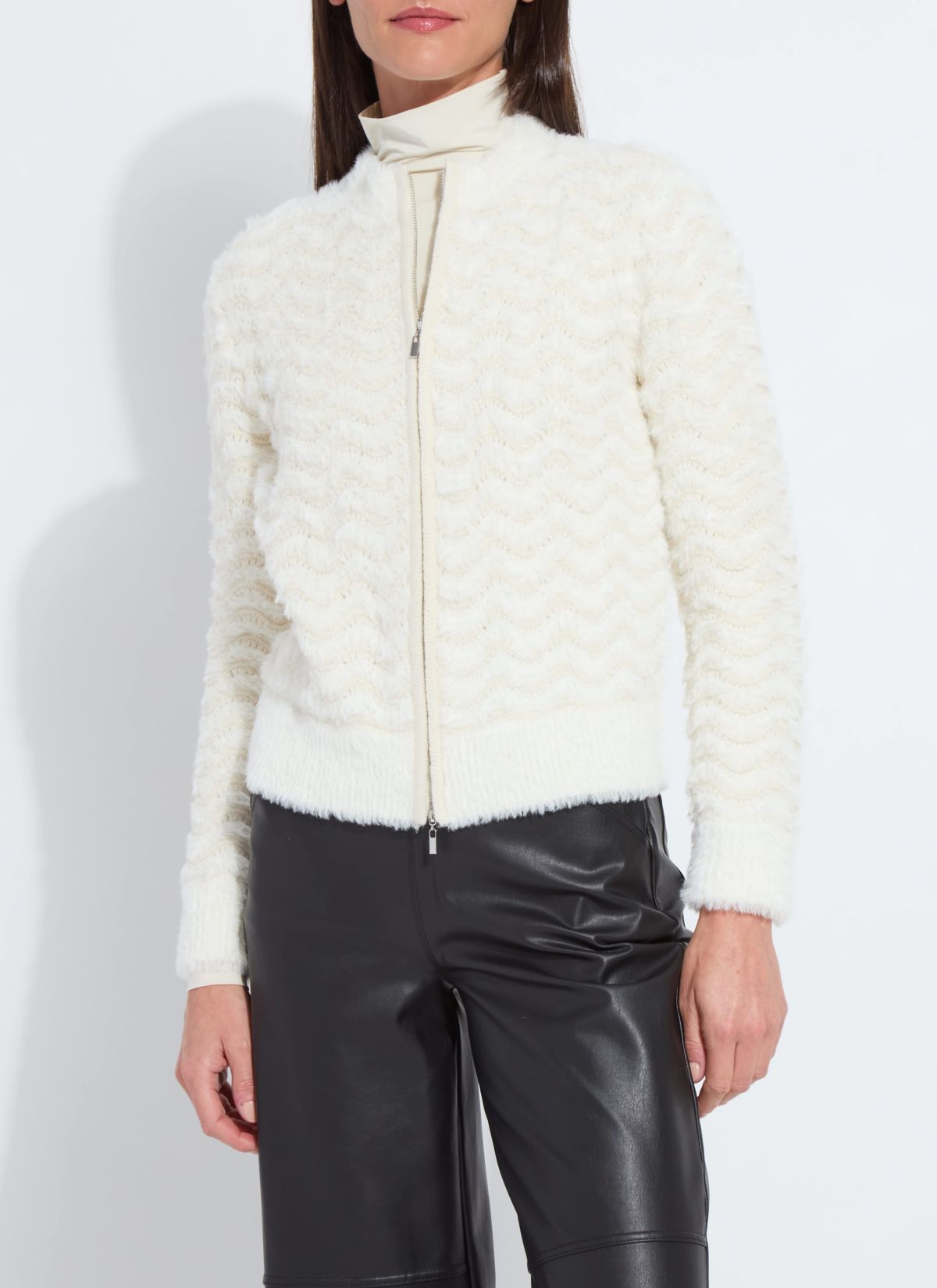 Ivanna Zip Front Knit Bomber