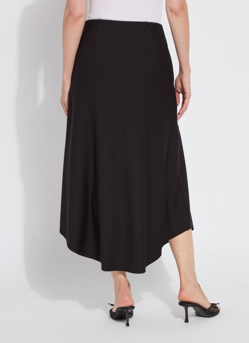 Plus Drapey Ponte A-Line Midi Skirt