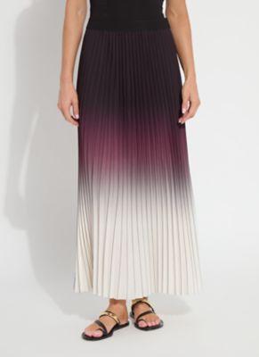 Lysse New York Women's FORTUNATA PACKABLE PLEATED CHIFFON SKIRT
