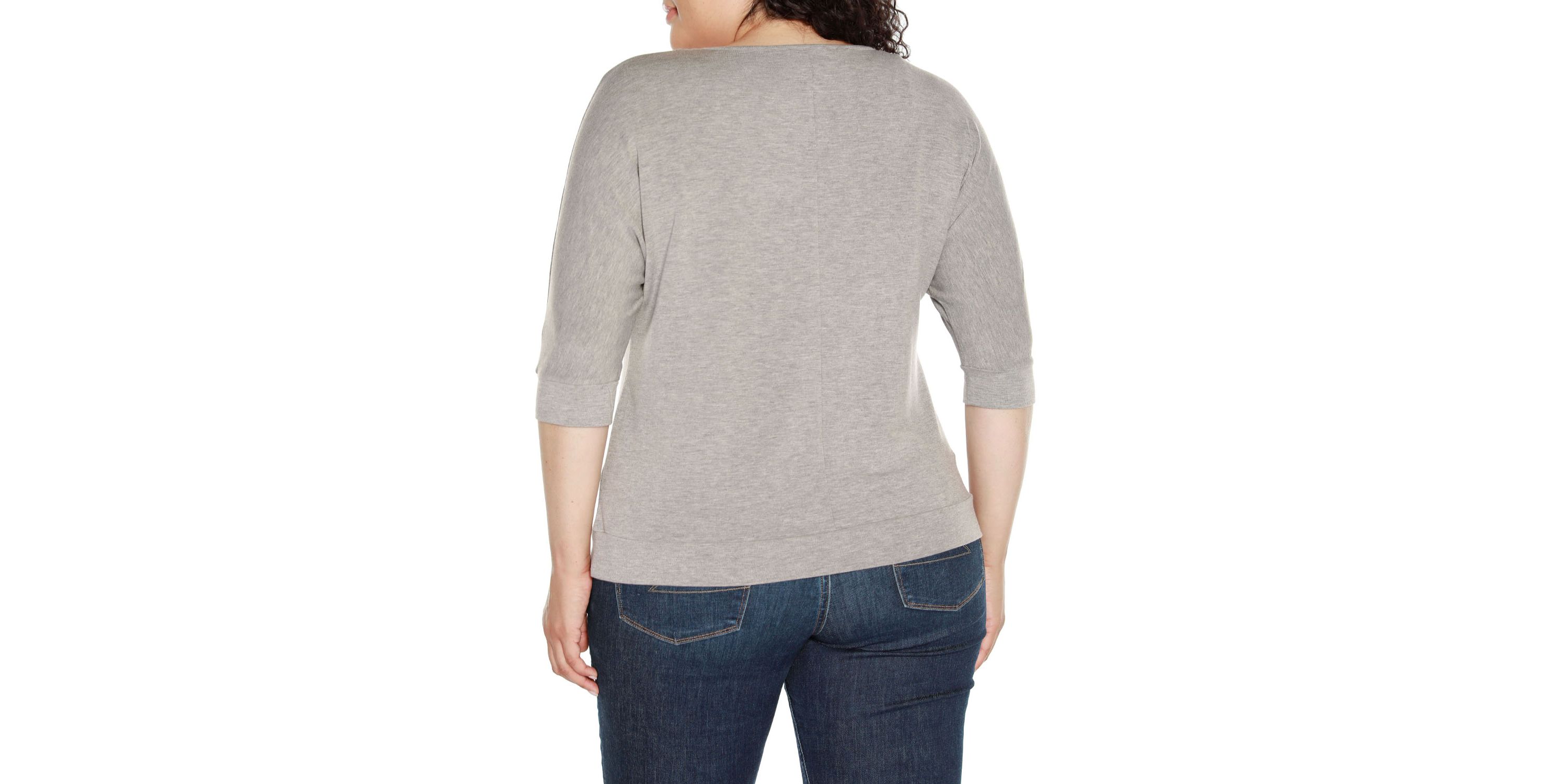 Plus Size Grommet Dolman Sleeve Top