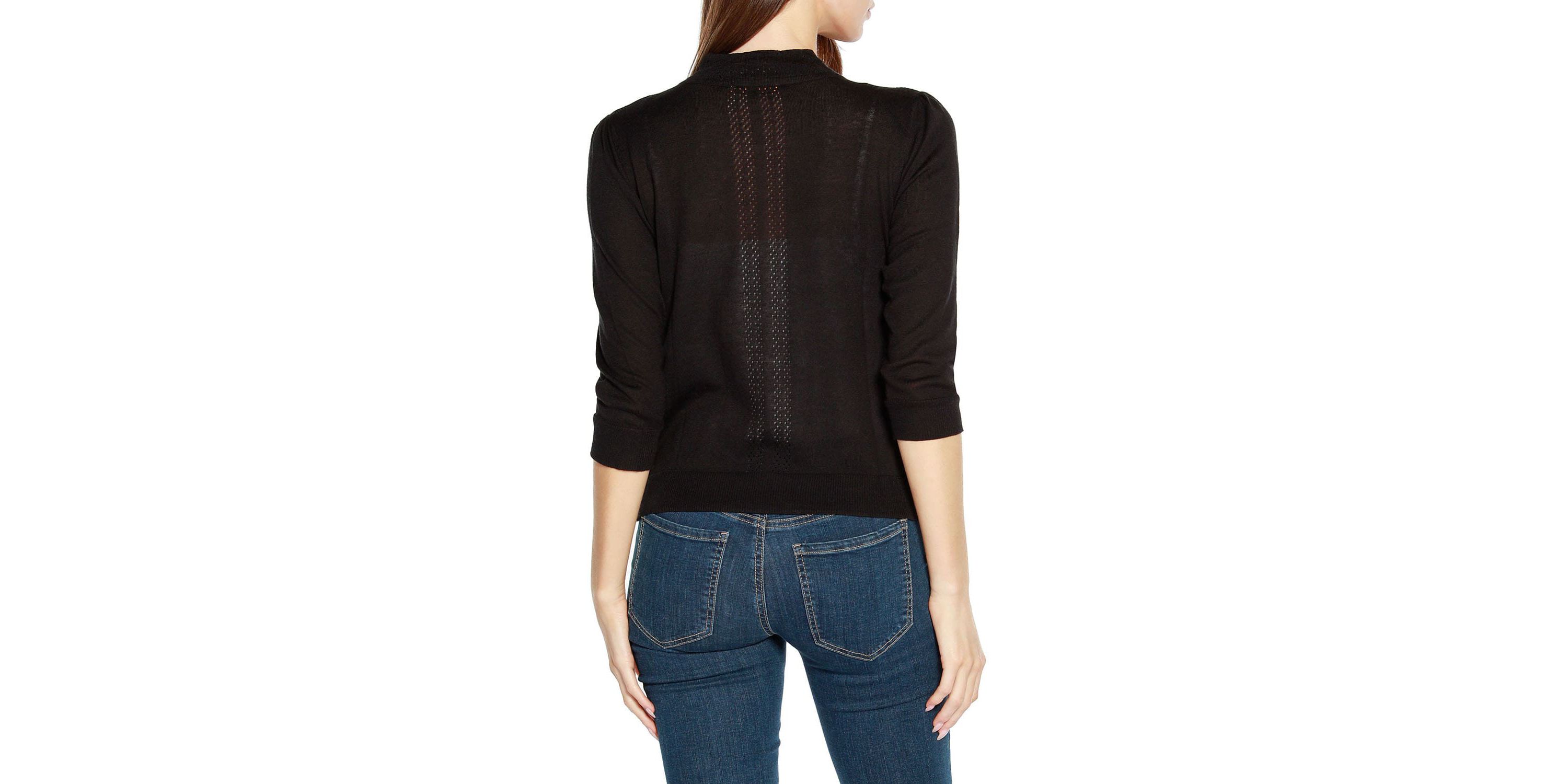 3/4 Sleeve Open Cardigan Sweater