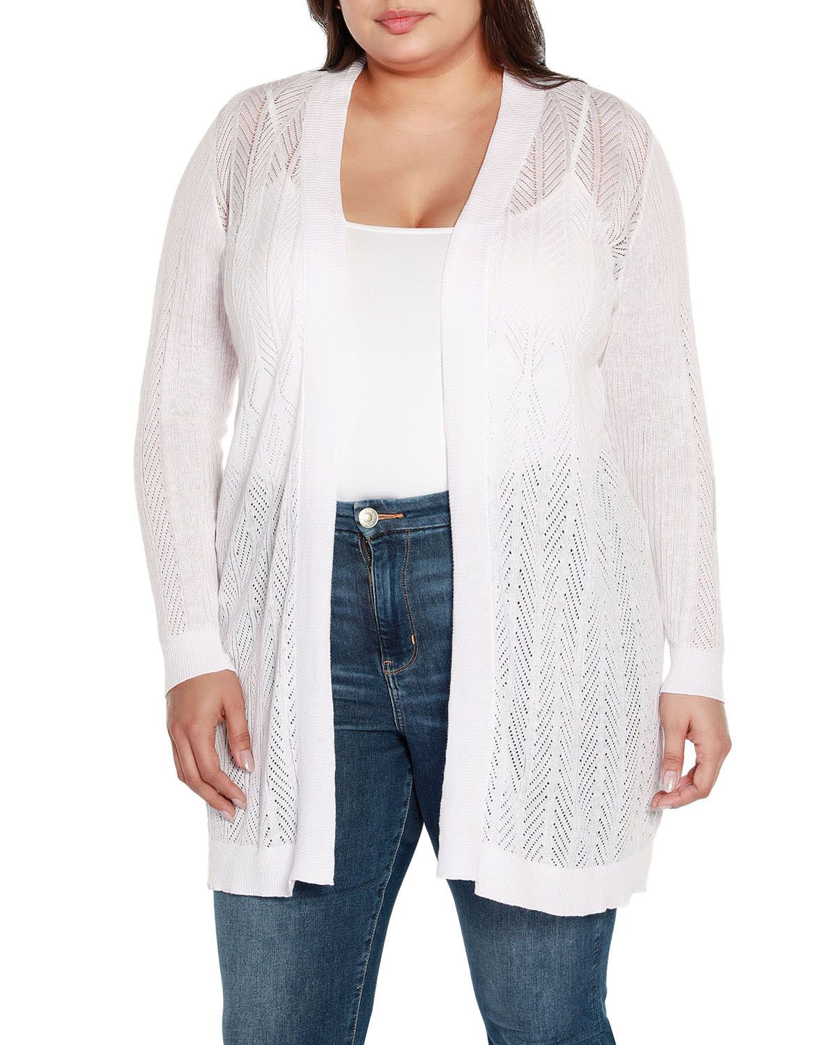 Plus Size Lightweight Duster Cardigan Sweater