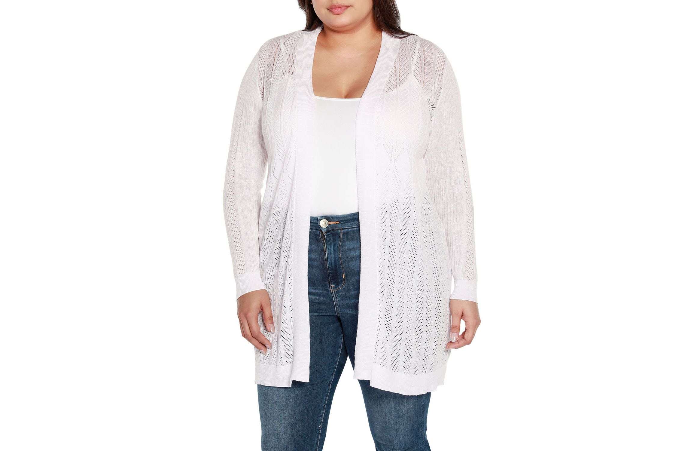 Plus Size Lightweight Duster Cardigan Sweater