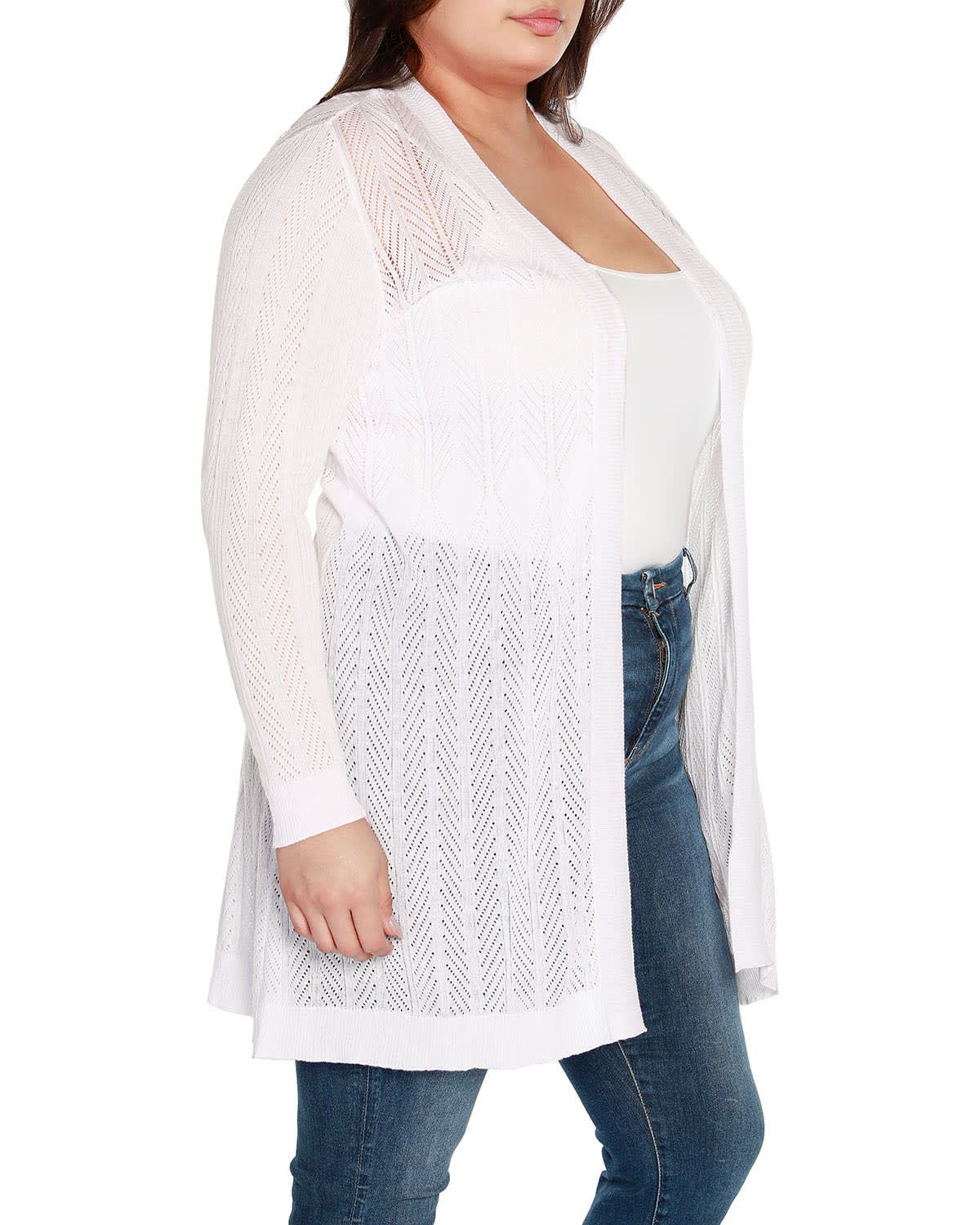 Plus Size Lightweight Duster Cardigan Sweater