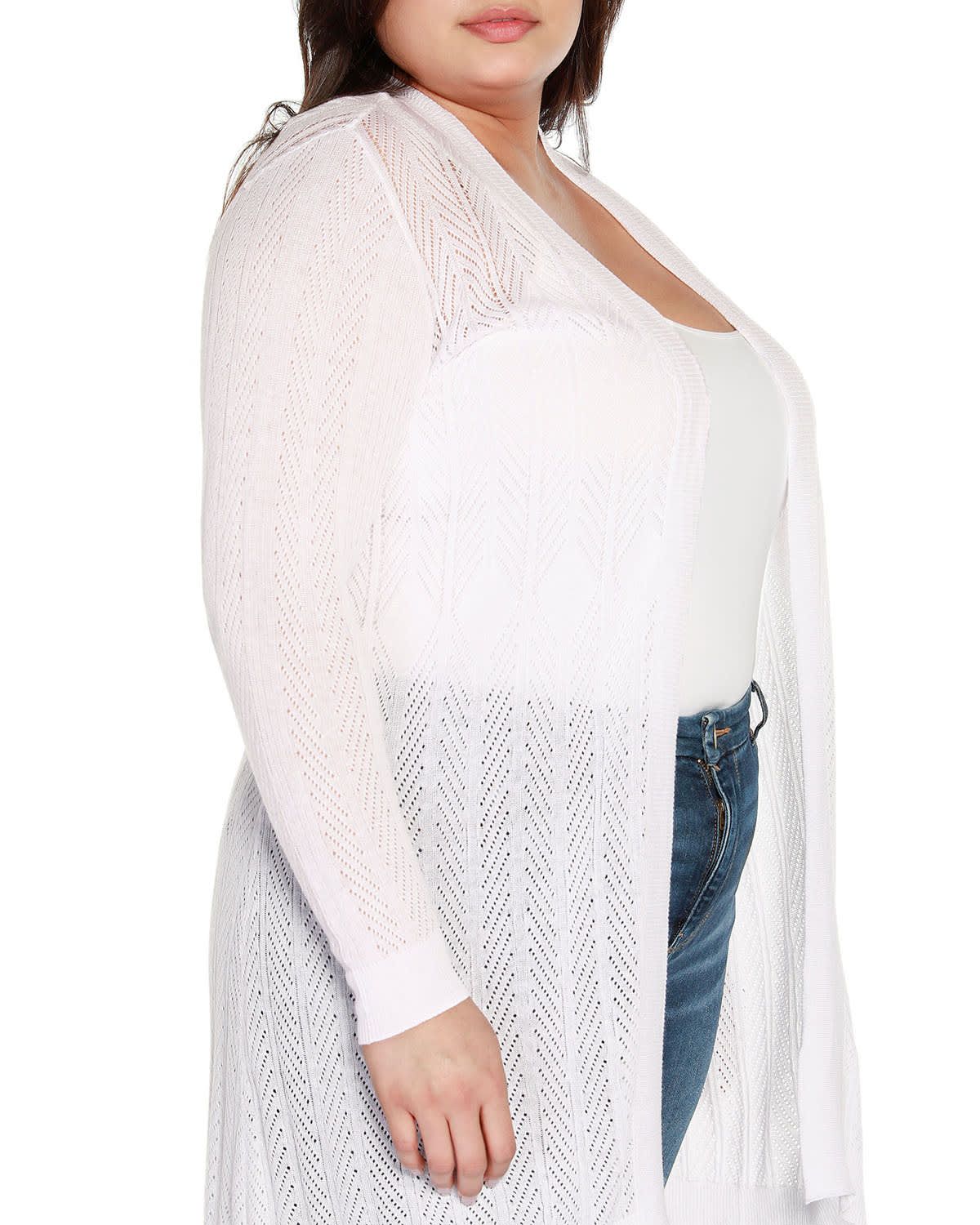 Plus Size Lightweight Duster Cardigan Sweater