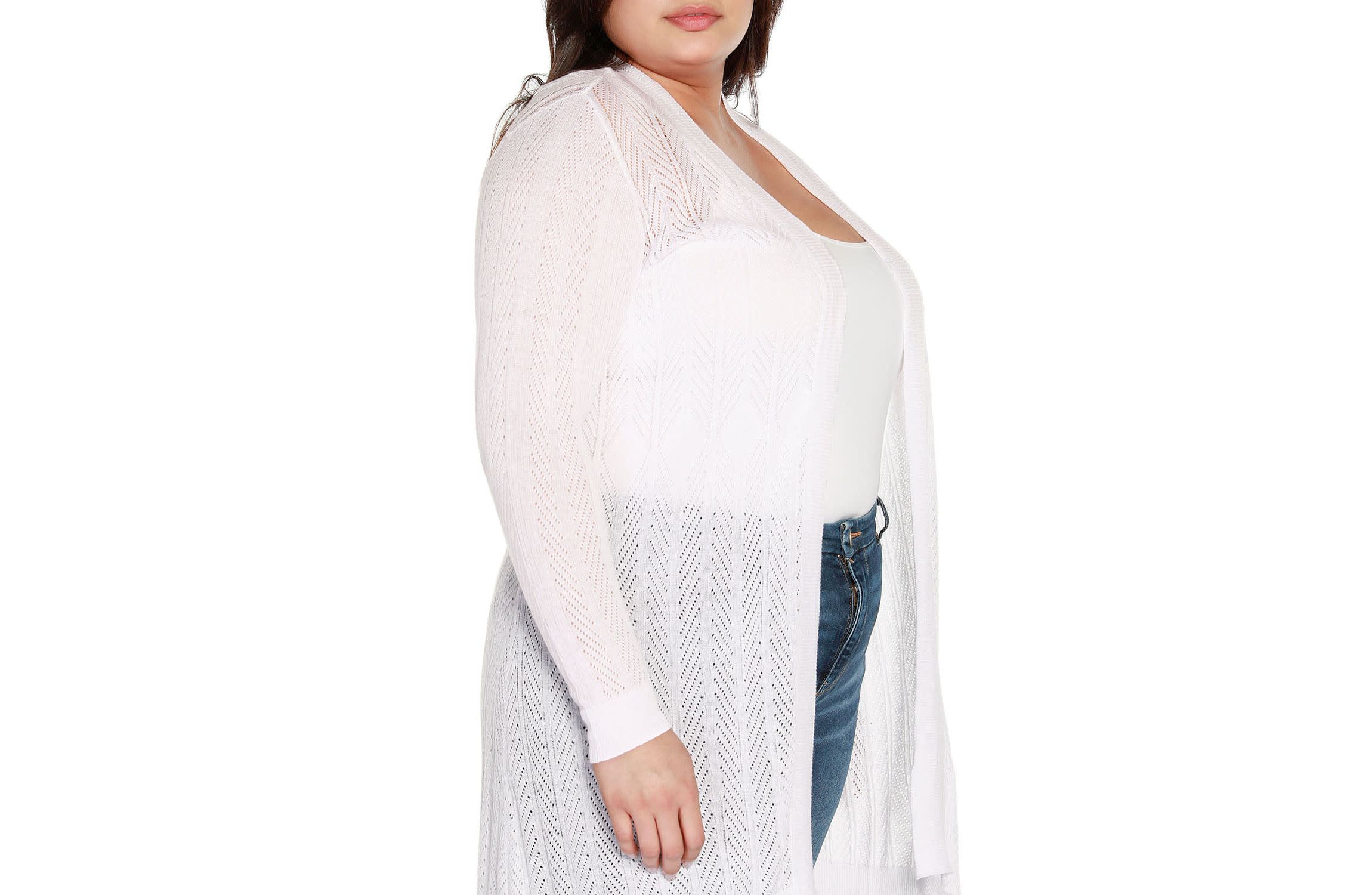 Plus Size Lightweight Duster Cardigan Sweater