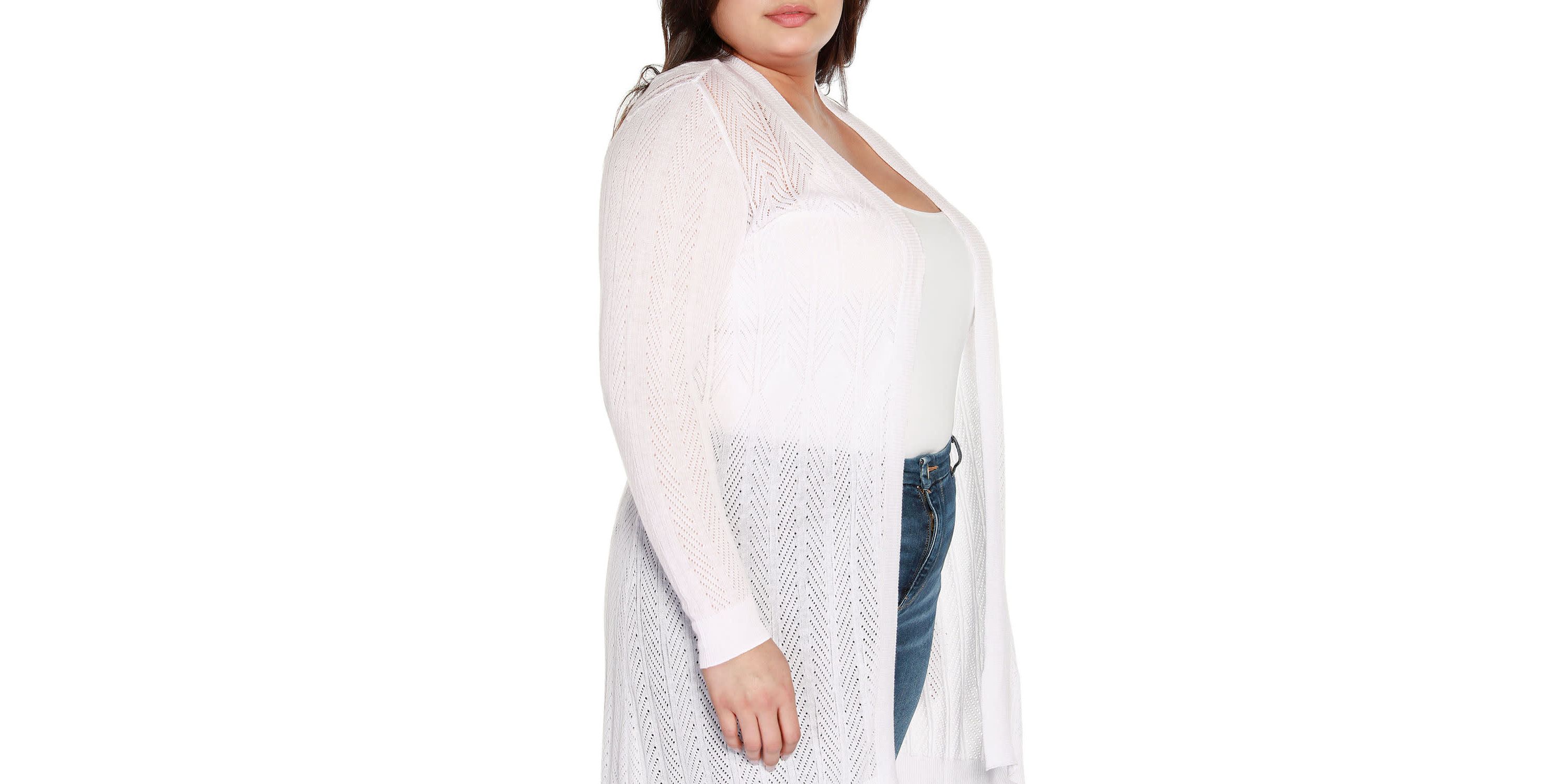 Plus Size Lightweight Duster Cardigan Sweater