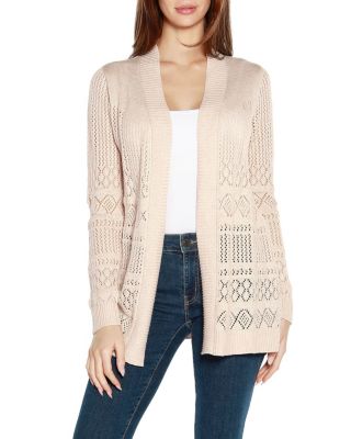 Belldini Pointelle Open Cardigan | belk