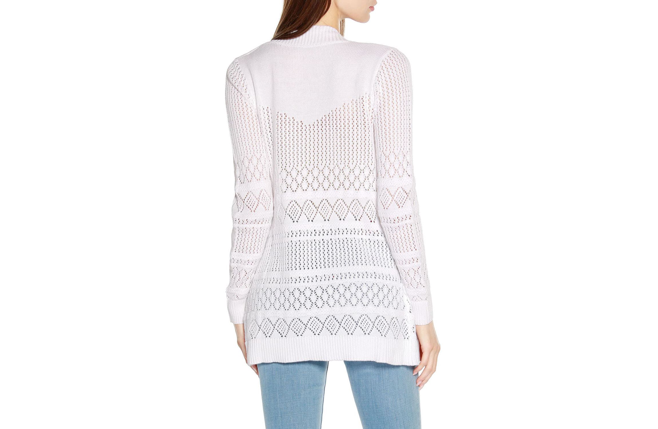 Pointelle Open Cardigan