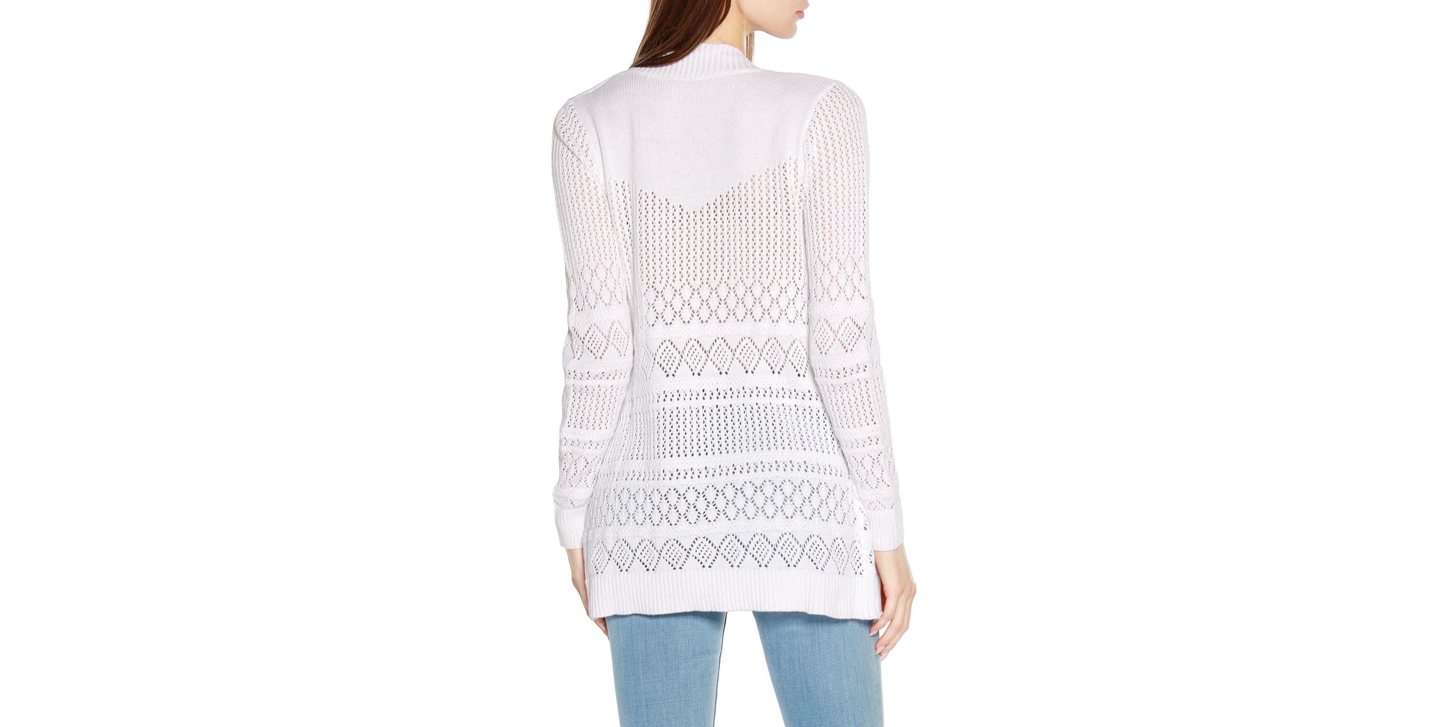 Pointelle Open Cardigan