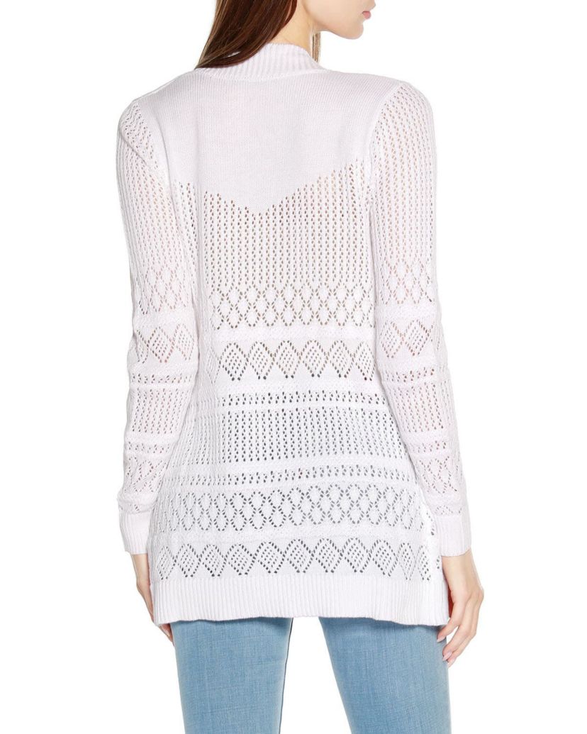 Pointelle Open Cardigan