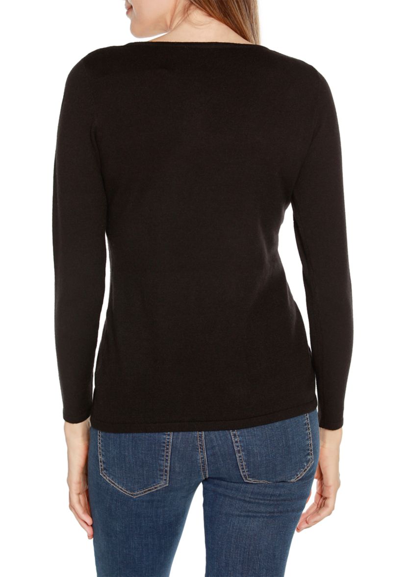 Asymmetrical Crossover-Front Sweater
