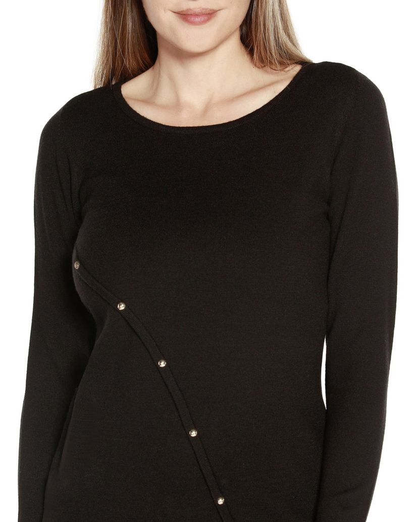 Asymmetrical Crossover-Front Sweater