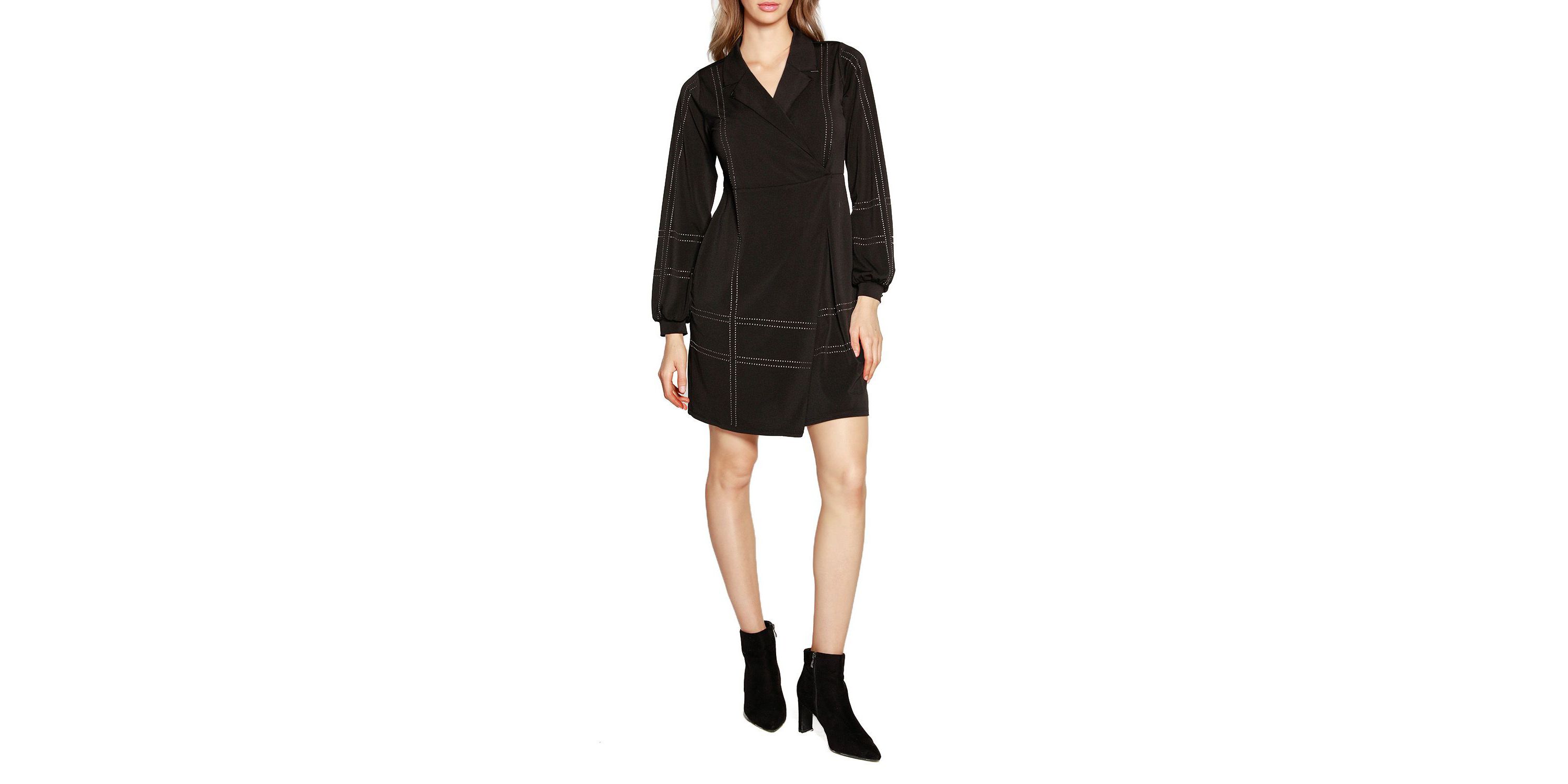 Studded Wrap Dress