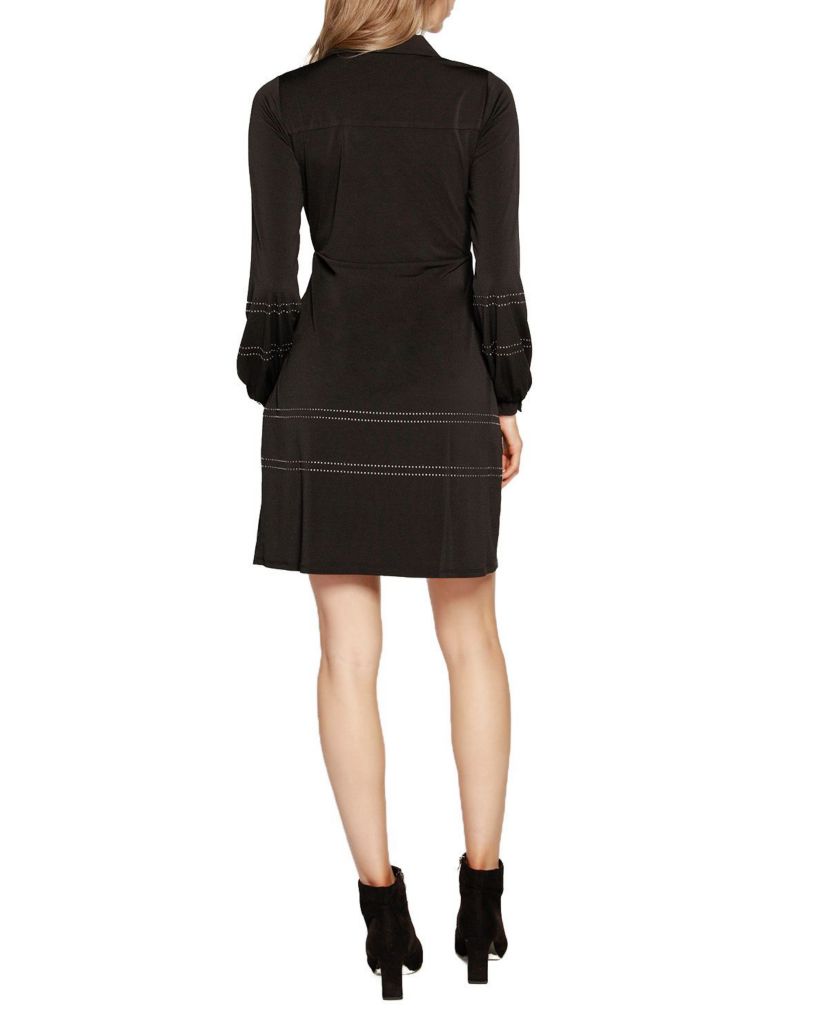 Studded Wrap Dress