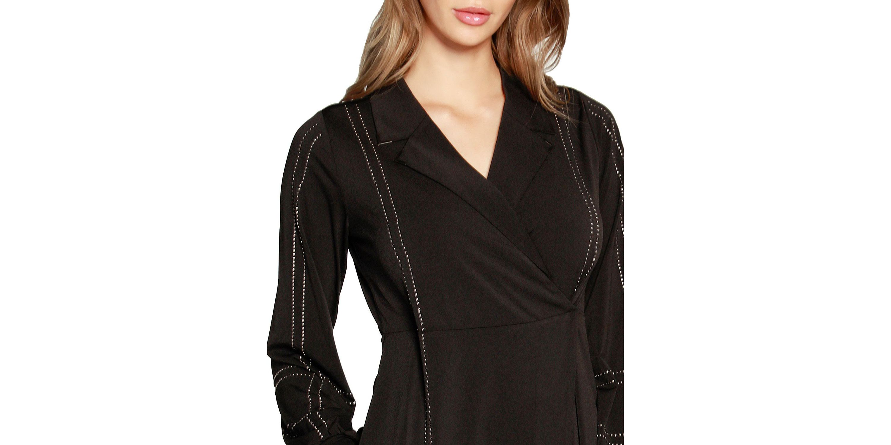 Studded Wrap Dress