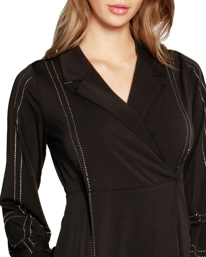 Studded Wrap Dress