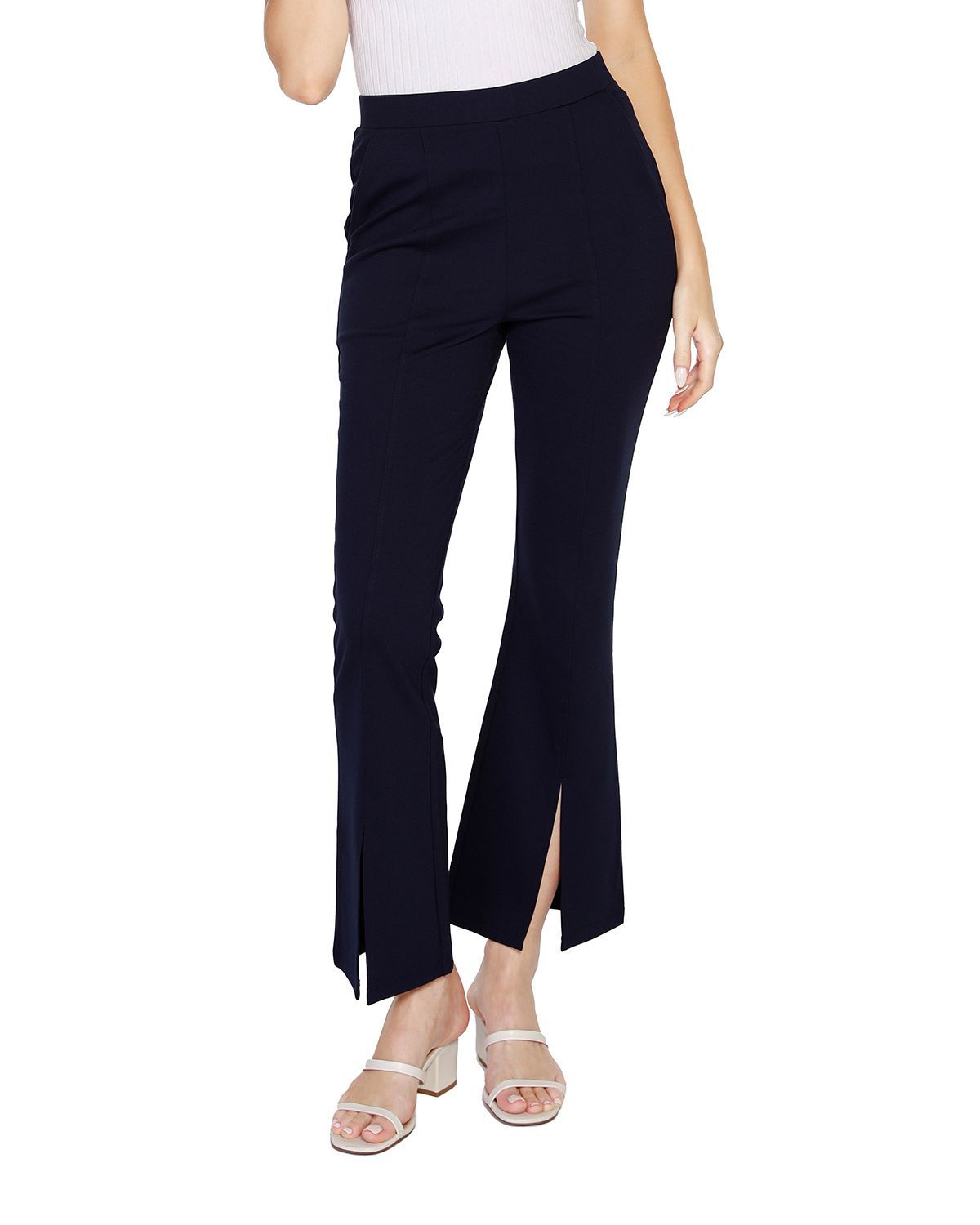 Split Hem Ponte Pant