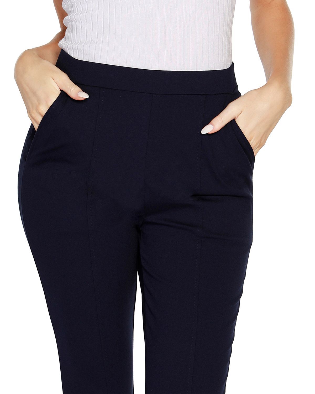 Split Hem Ponte Pant
