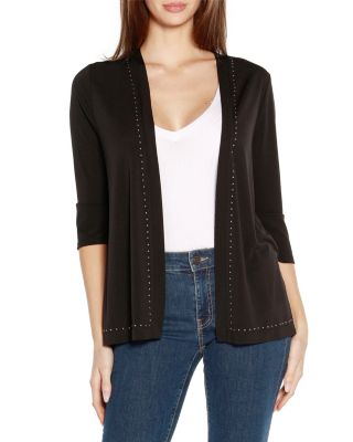 belk.com | Stud Trim 3/4 Sleeve Cardigan