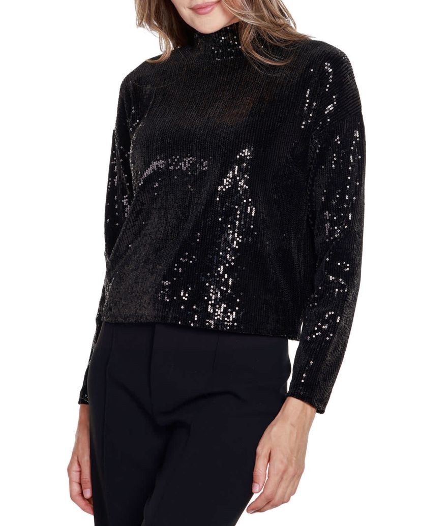 Sequin Top with Back Cutout