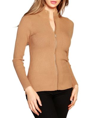 Belldini sweater with rhinestone zipper sale