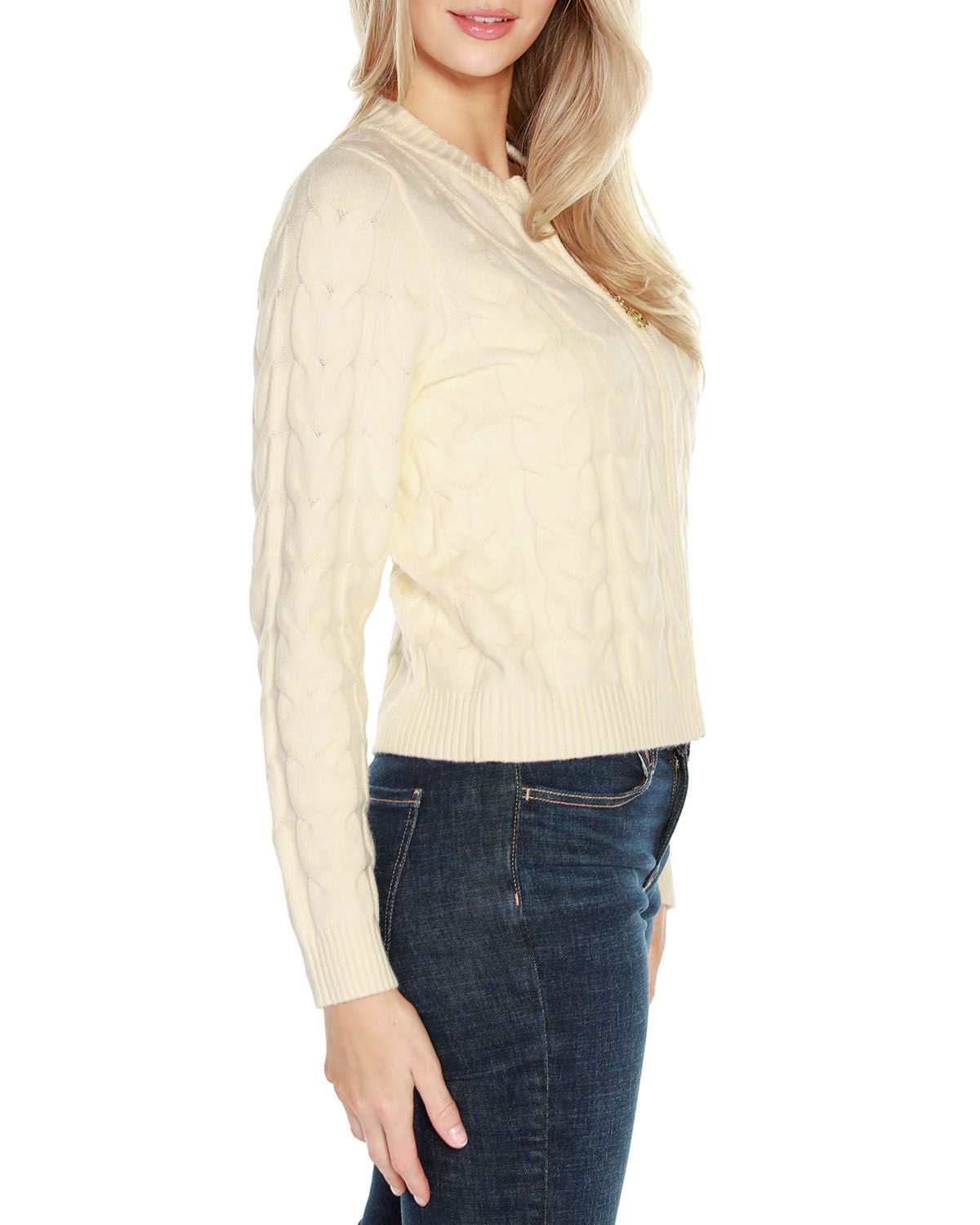 Zip Cable Sweater