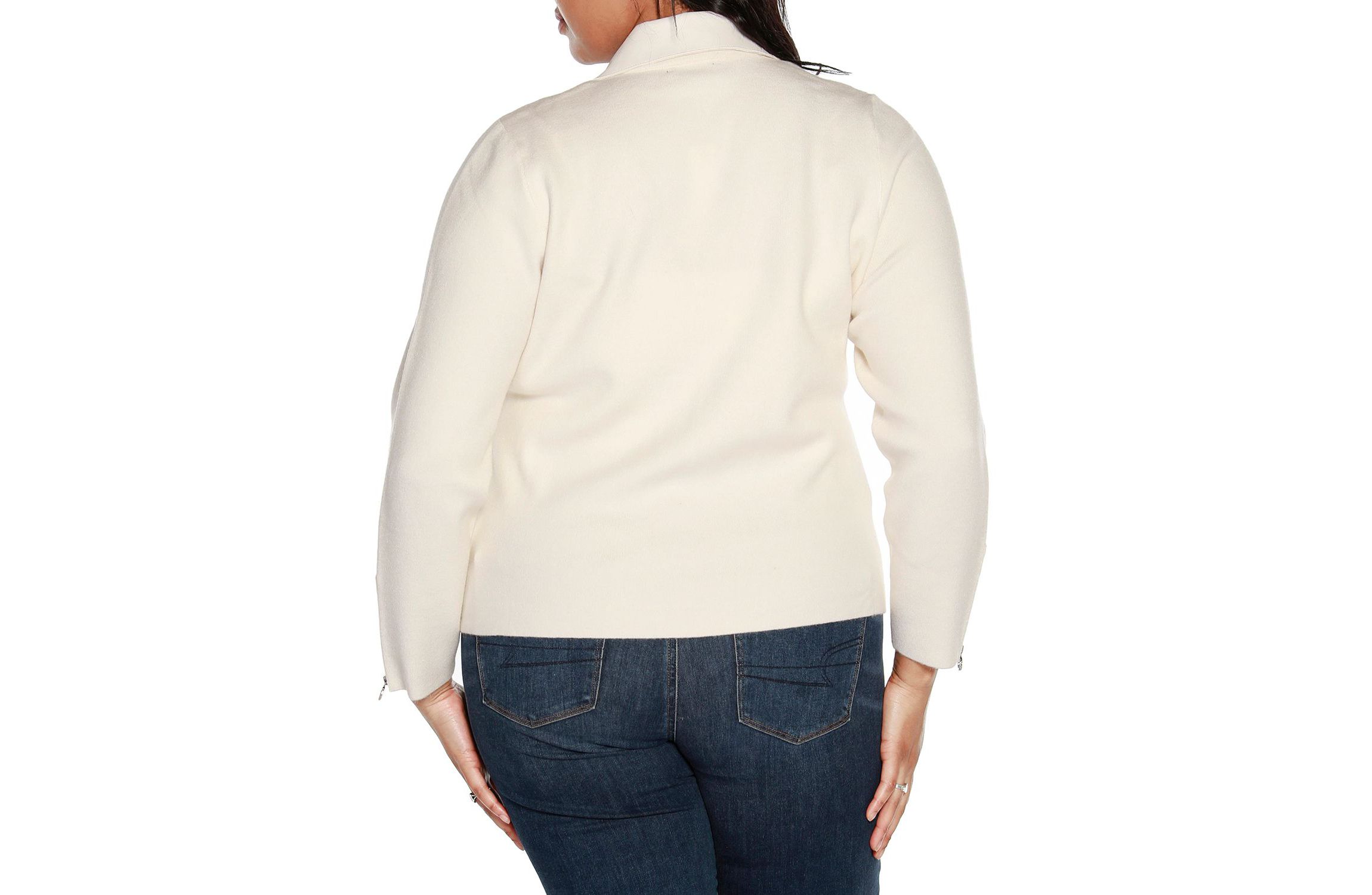 Plus Size Motorcycle Sweater Jacket