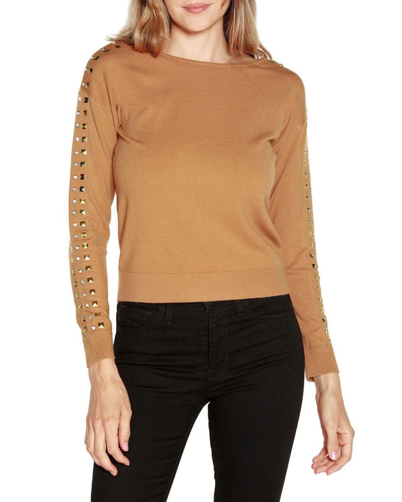 Embellished Boatneck Sweater