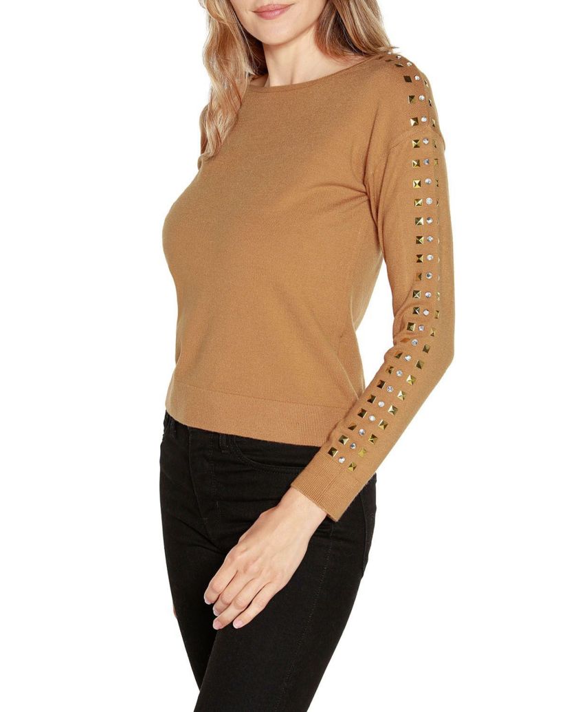 Embellished Boatneck Sweater