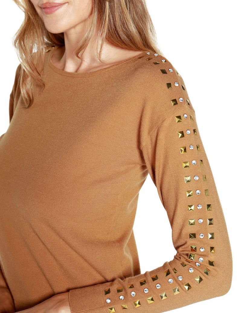 Embellished Boatneck Sweater