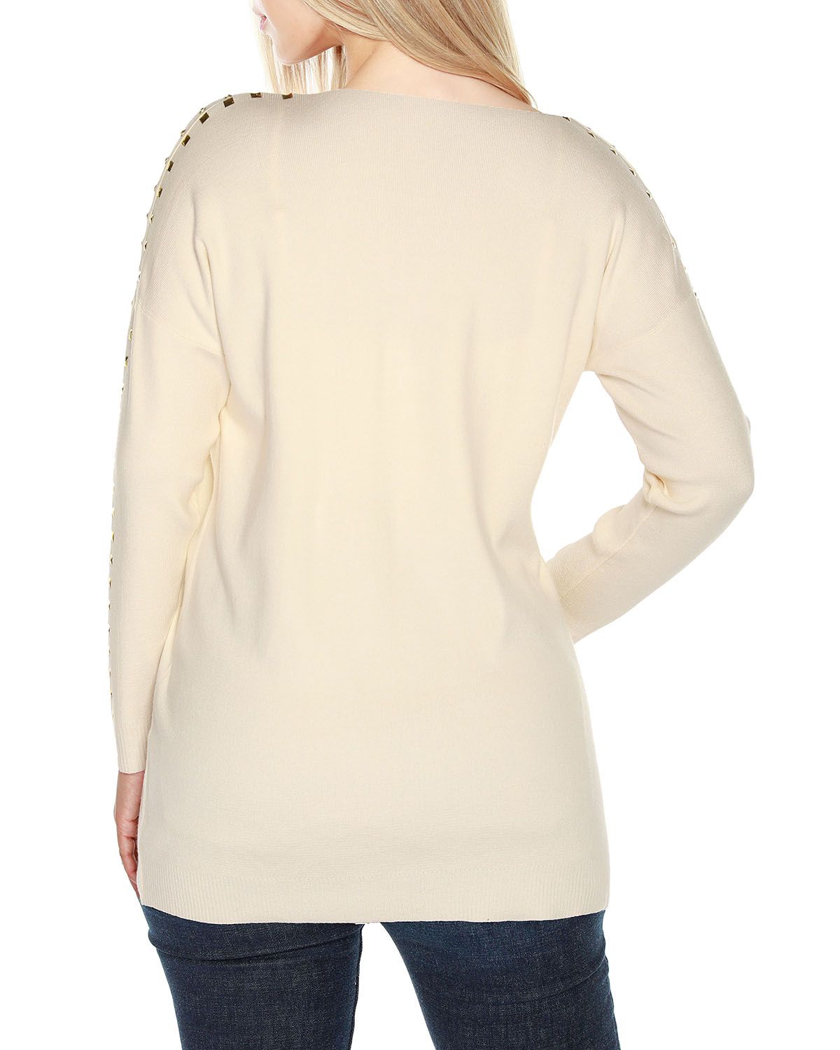 Embellished Open-Front Cardigan