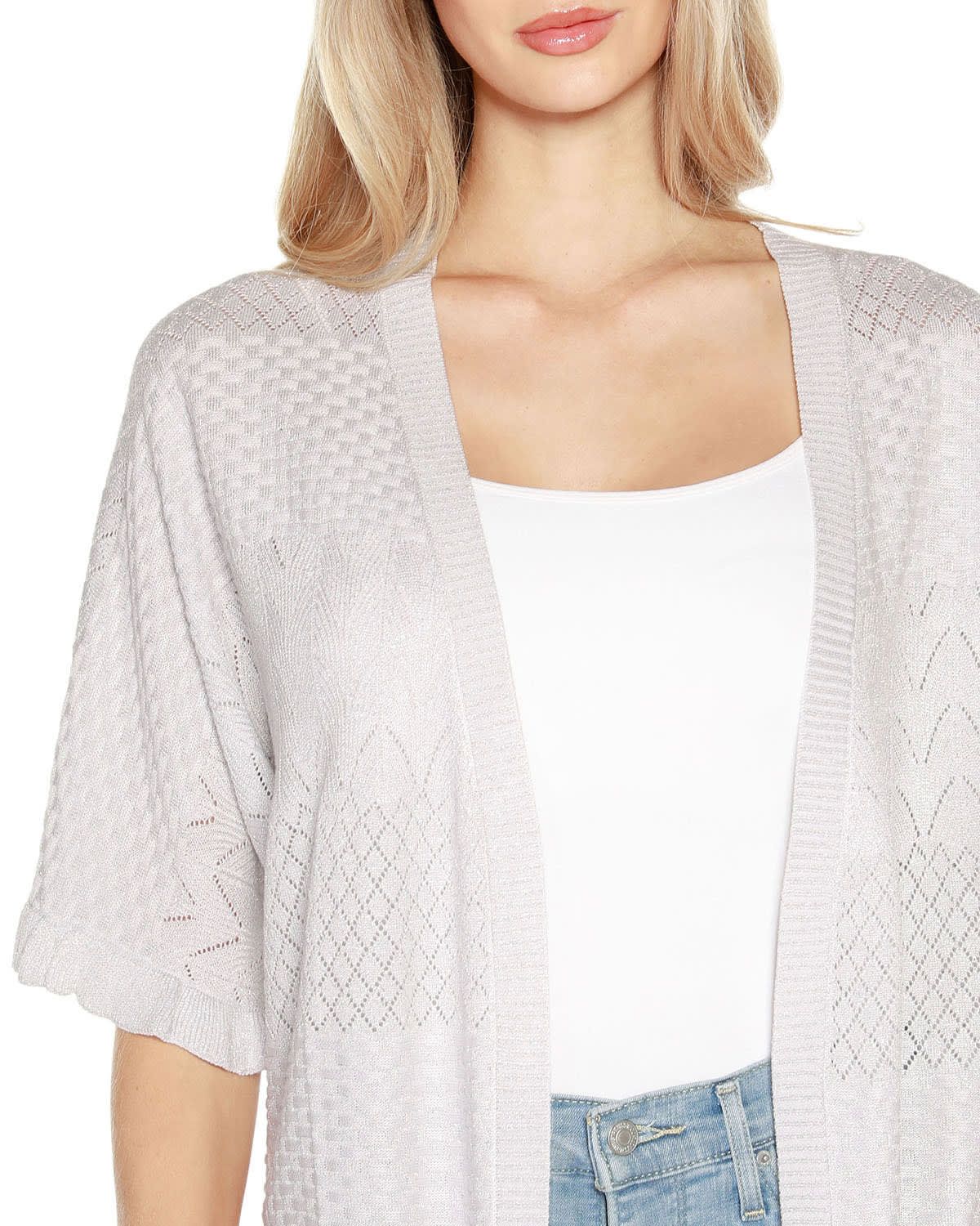 Ruffled Shirttail Hem Cardigan