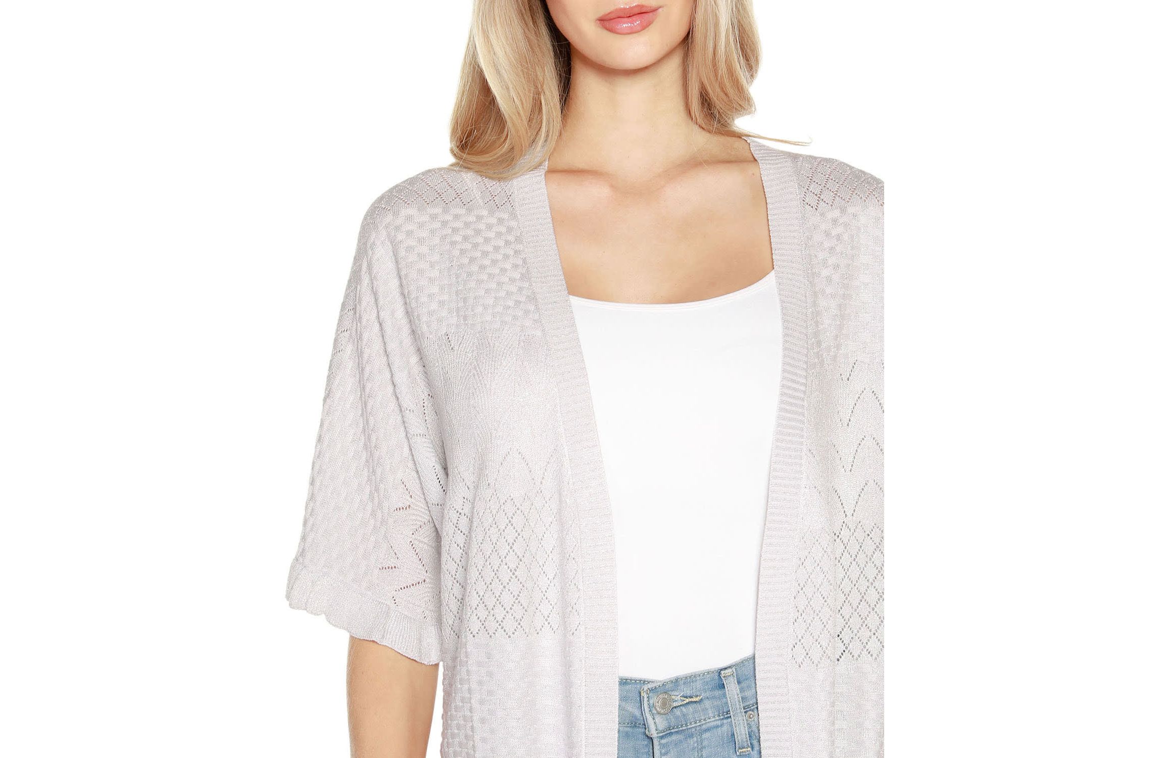Ruffled Shirttail Hem Cardigan