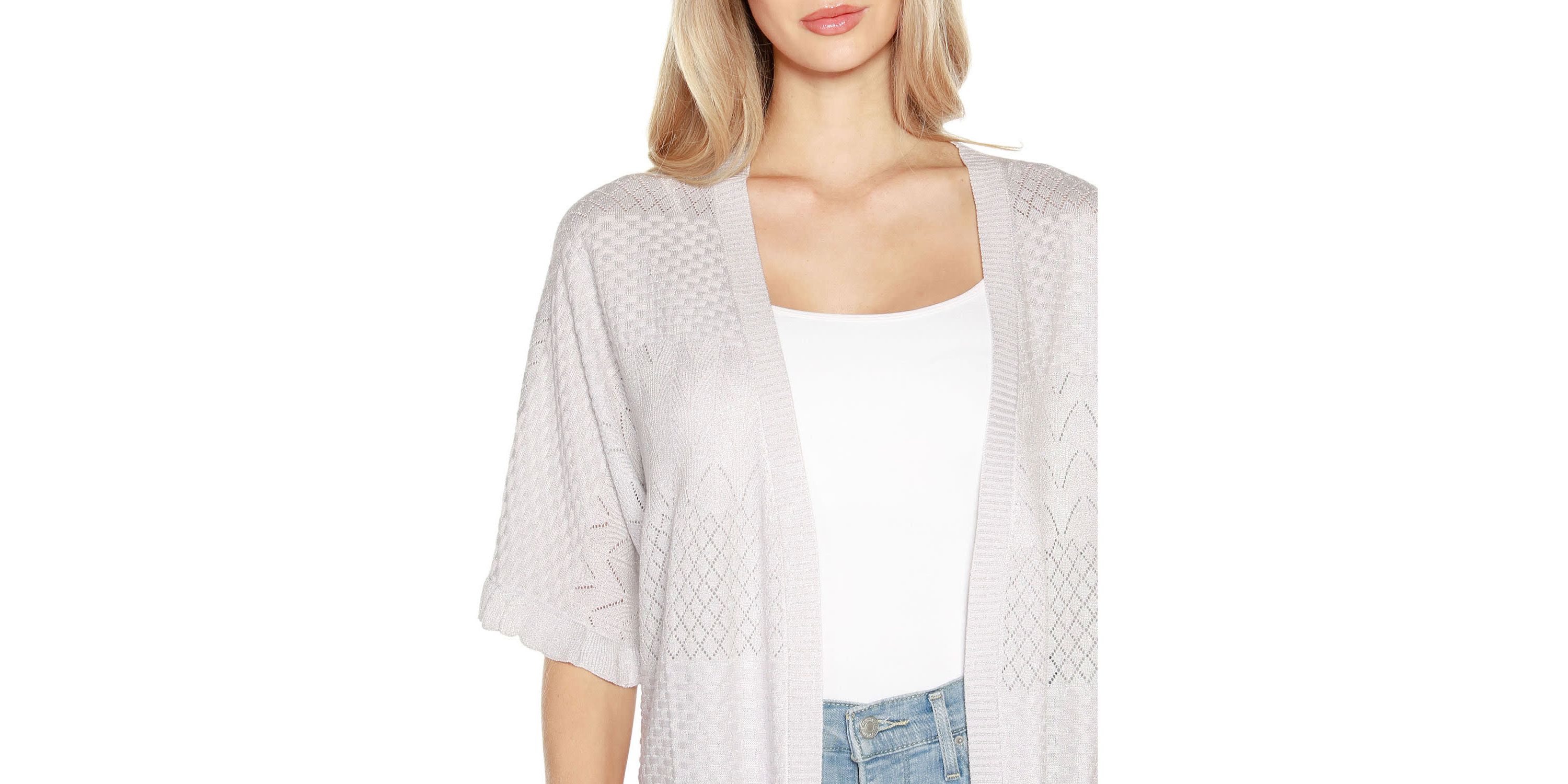 Ruffled Shirttail Hem Cardigan