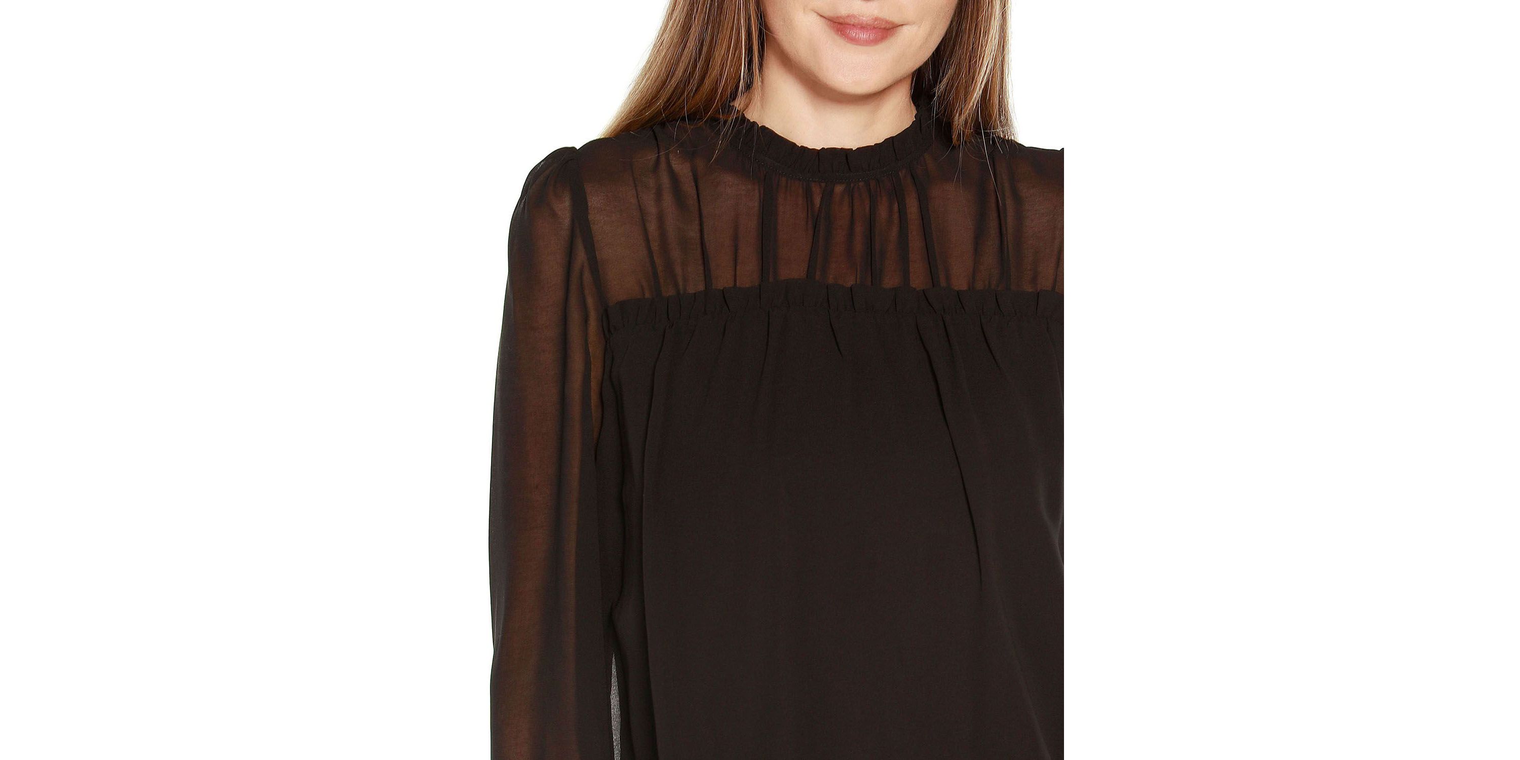 Gathered Chiffon Top