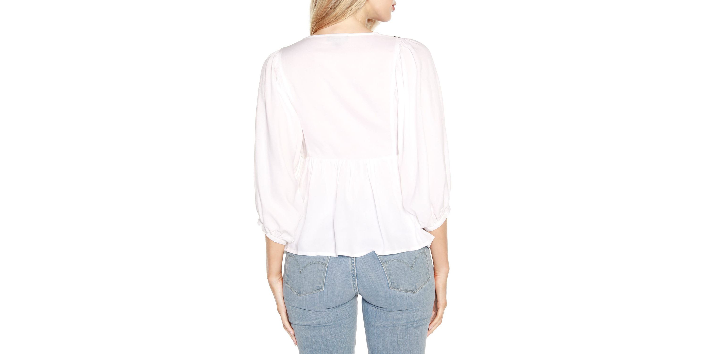 Embroidered Boho Fit and Flare Top