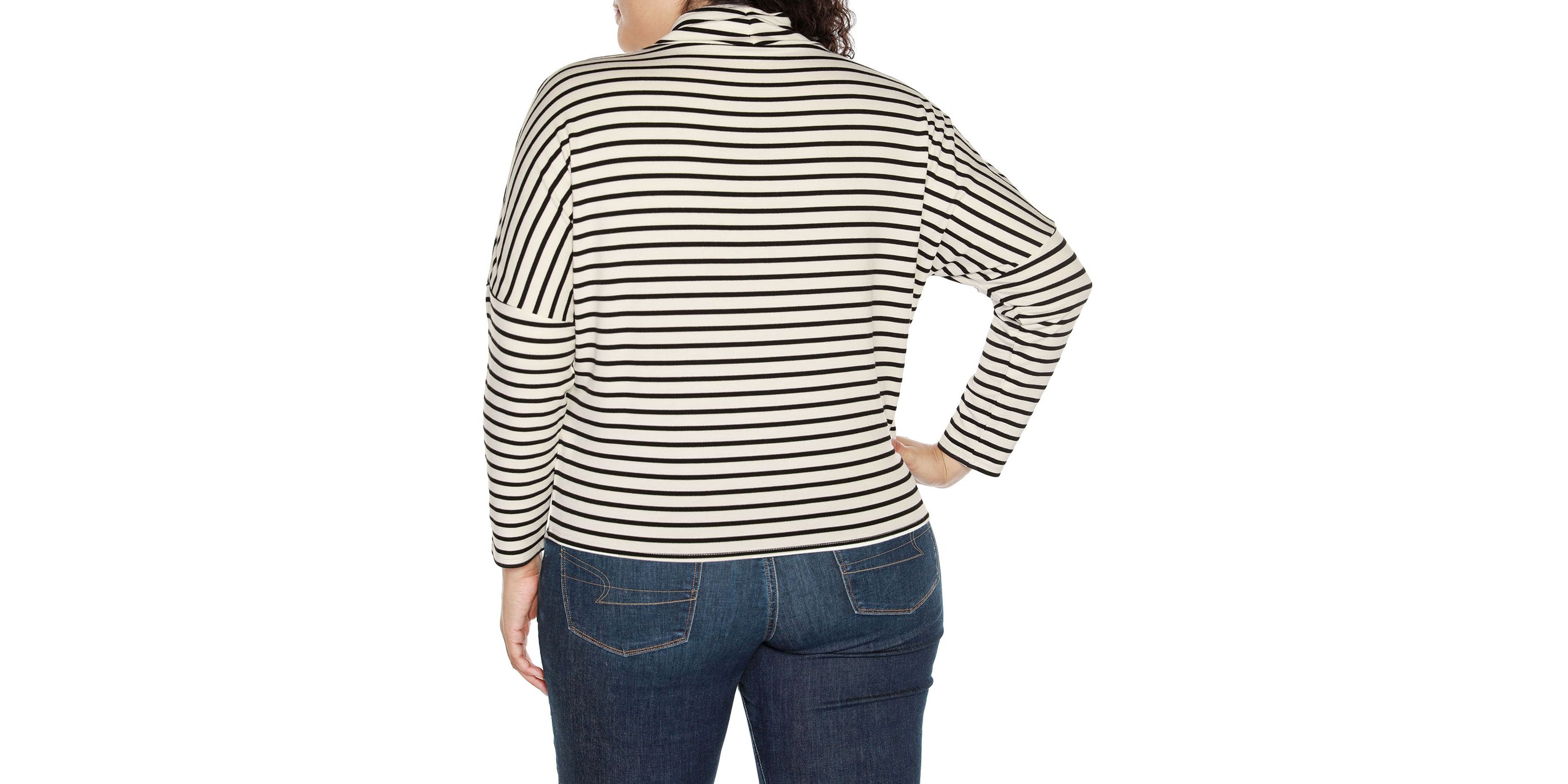 Plus Size Cowl-Neck Dolman-Sleeve Top