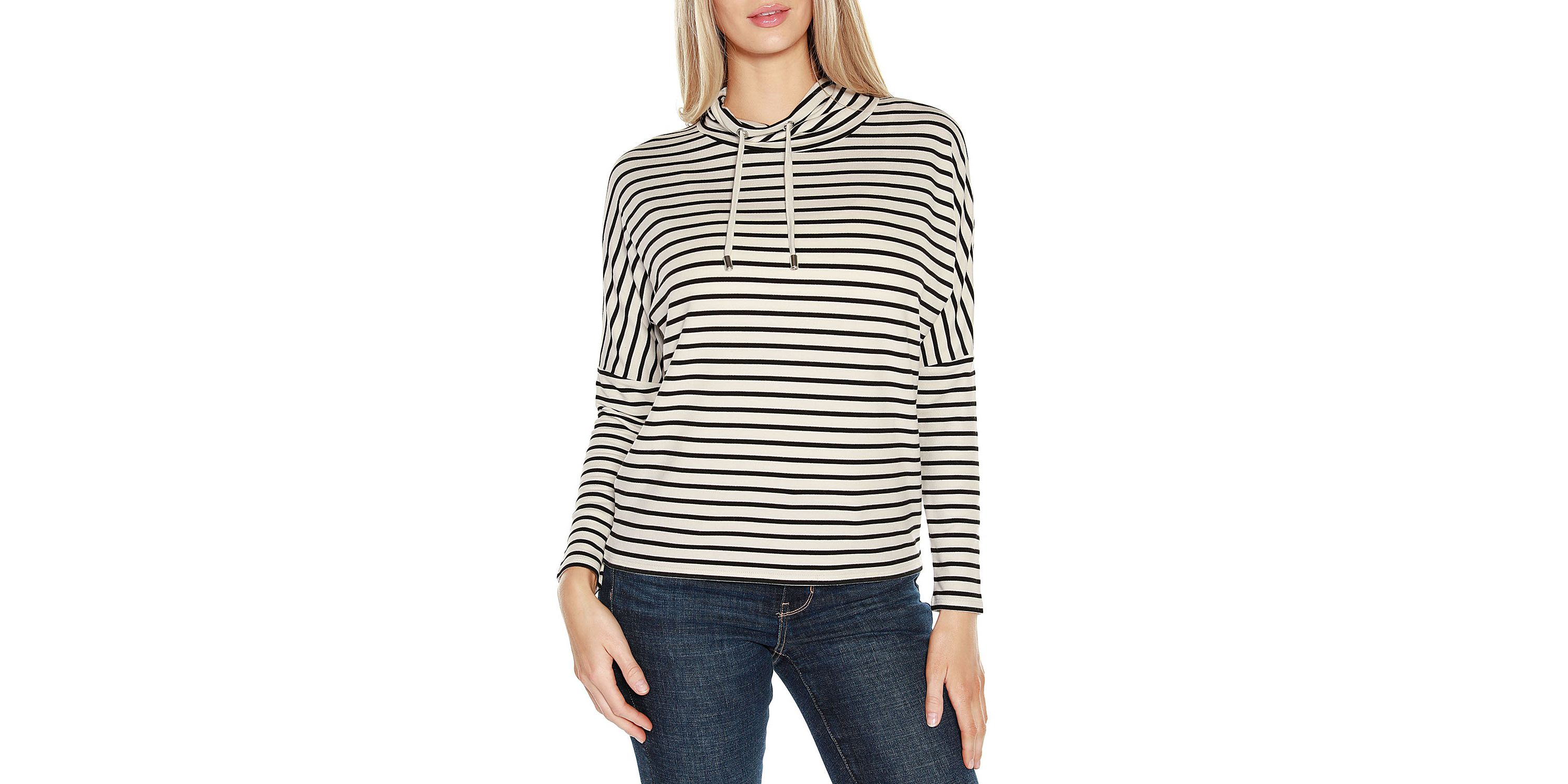 Cowl-Neck Dolman-Sleeve Top