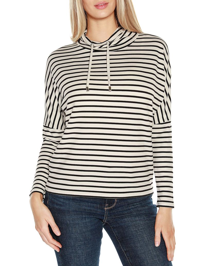 Cowl-Neck Dolman-Sleeve Top