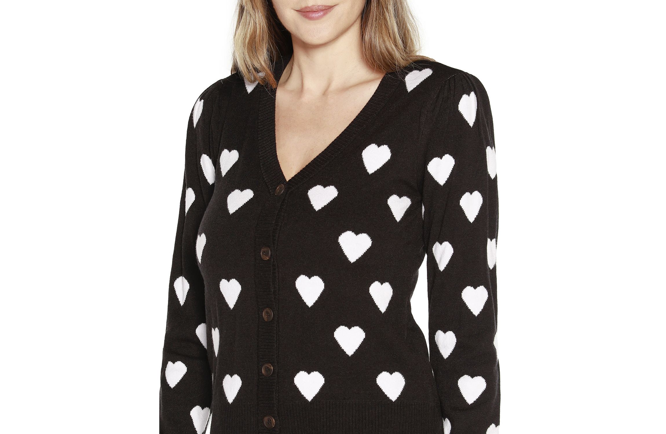 Hearts Jacquard Cardigan