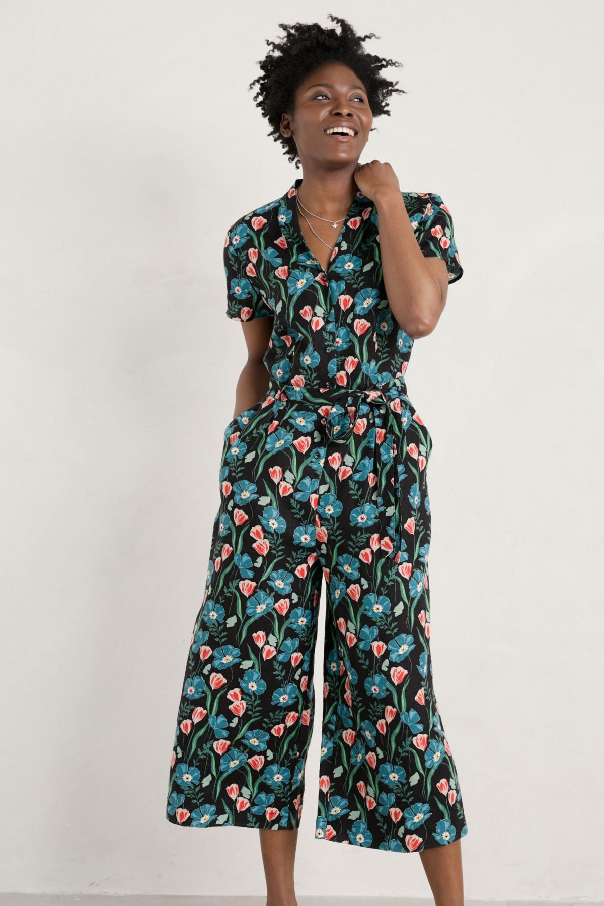 Treen Cove Linen Jumpsuit