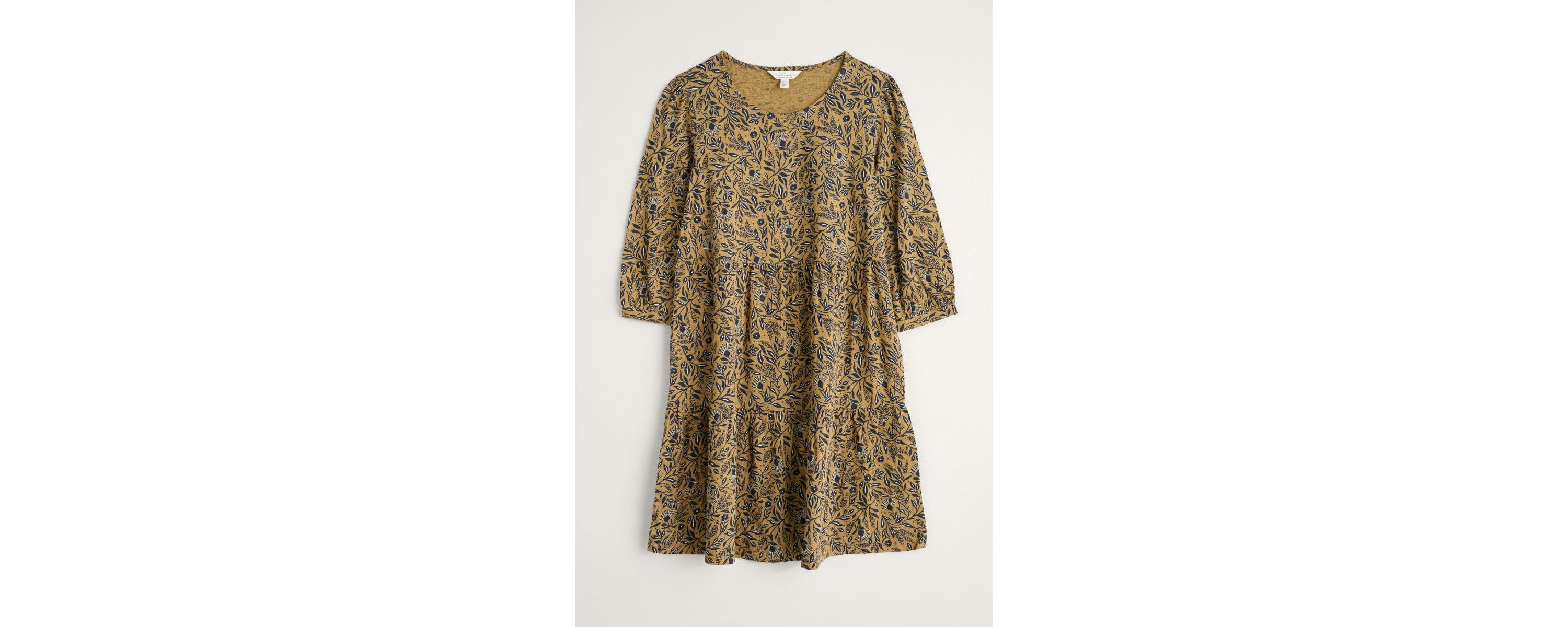 Heron Dip Tiered Jersey Dress