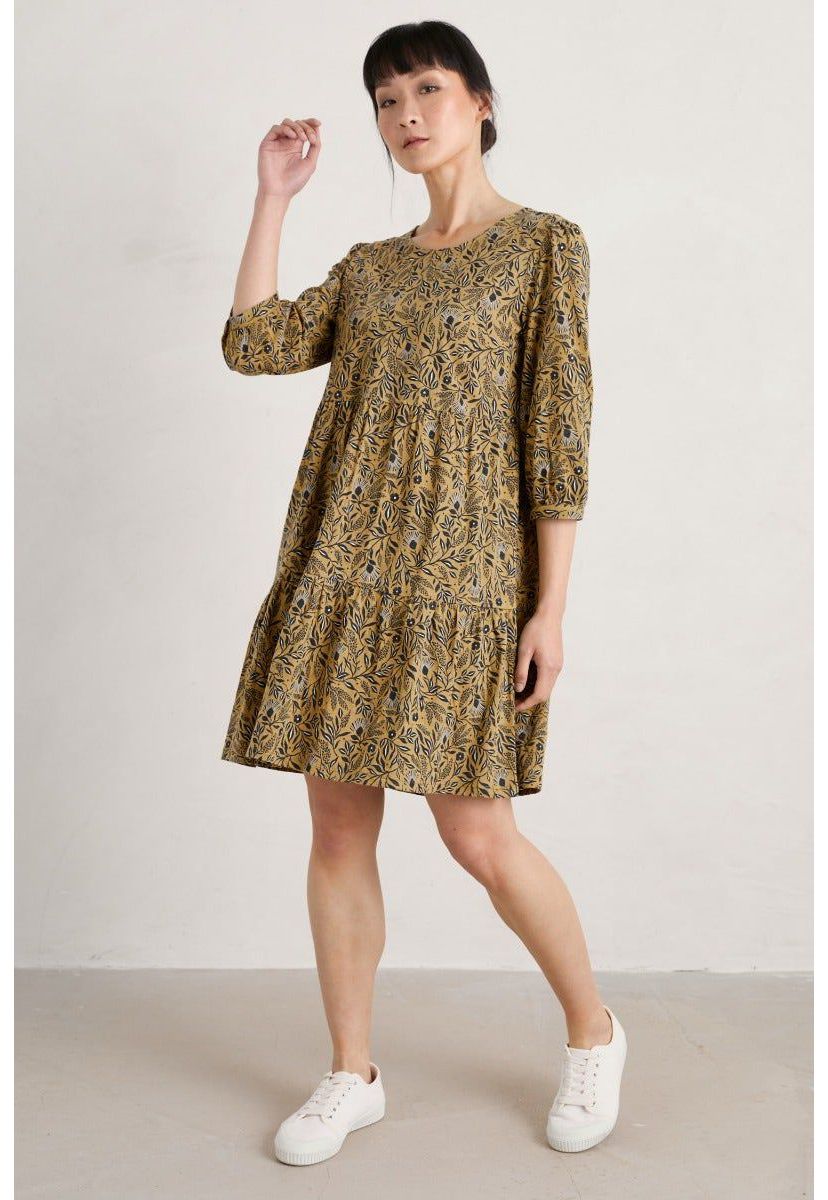 Heron Dip Tiered Jersey Dress