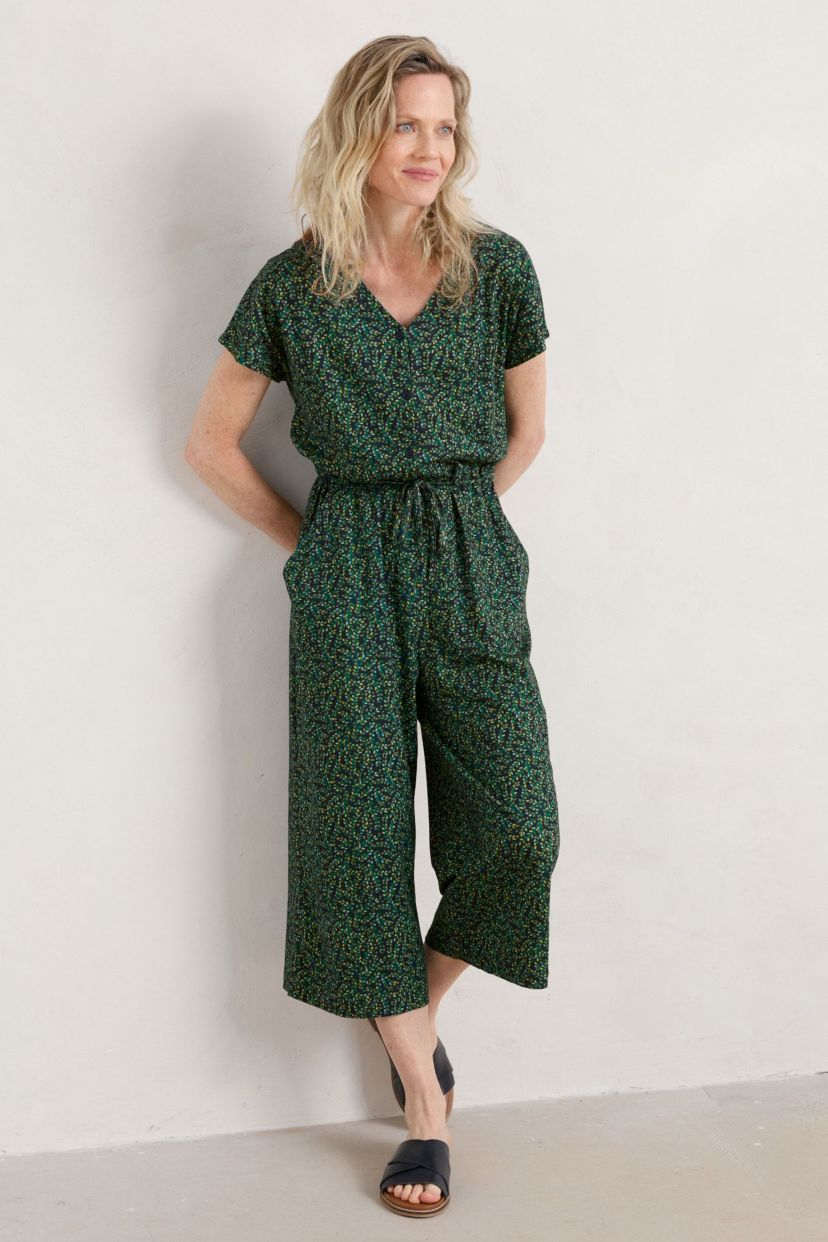 Rose Trellis Wide Leg Jumpsuit