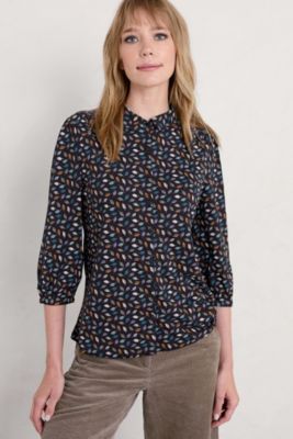 Seasalt Cornwall Embrace 3/4 Sleeve Shirt | belk