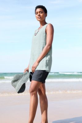 Foredune Linen Vest - Relaxed A-line Vest - Seasalt Cornwall