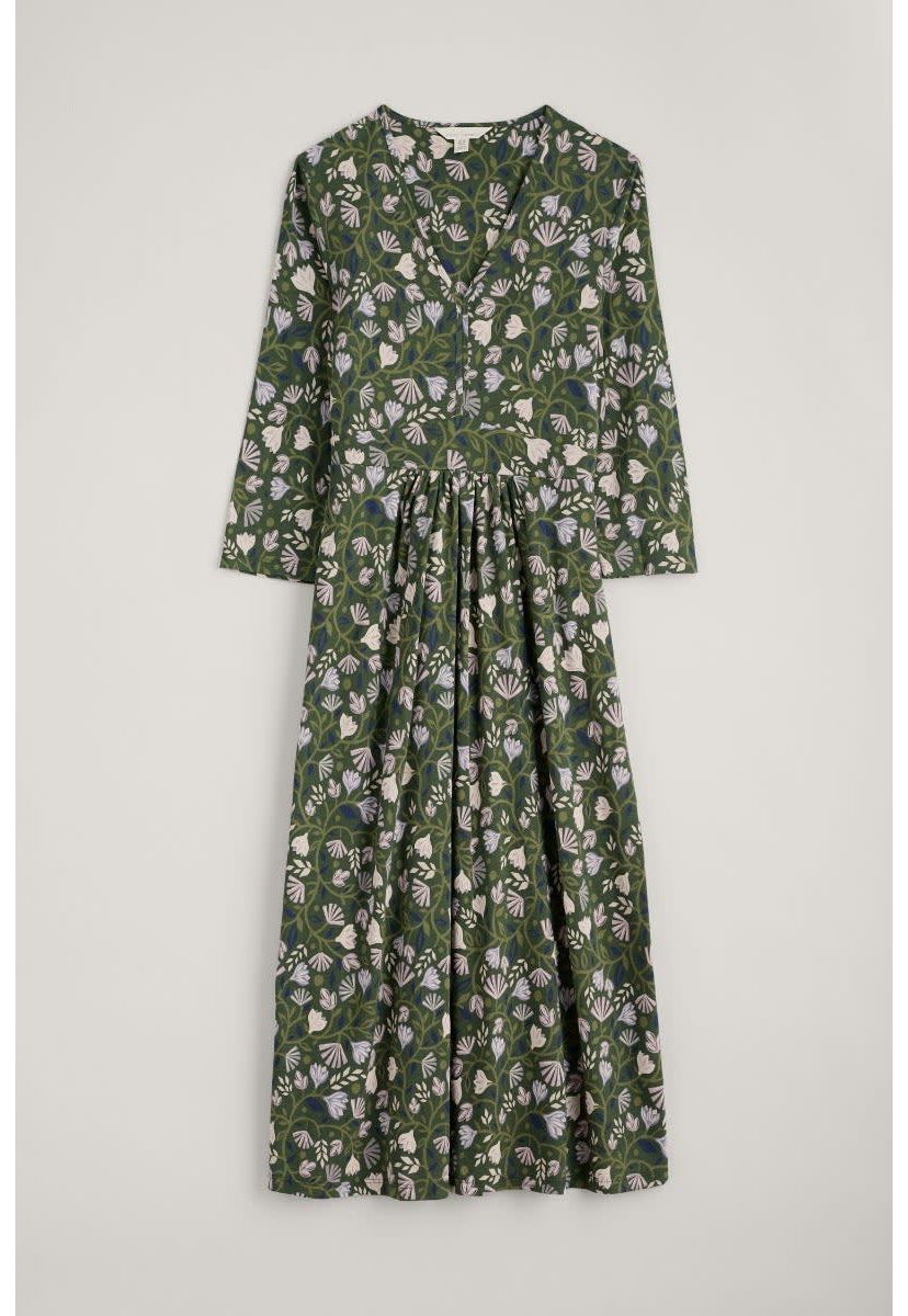 Carwynnen 3/4 Sleeve Dress Green