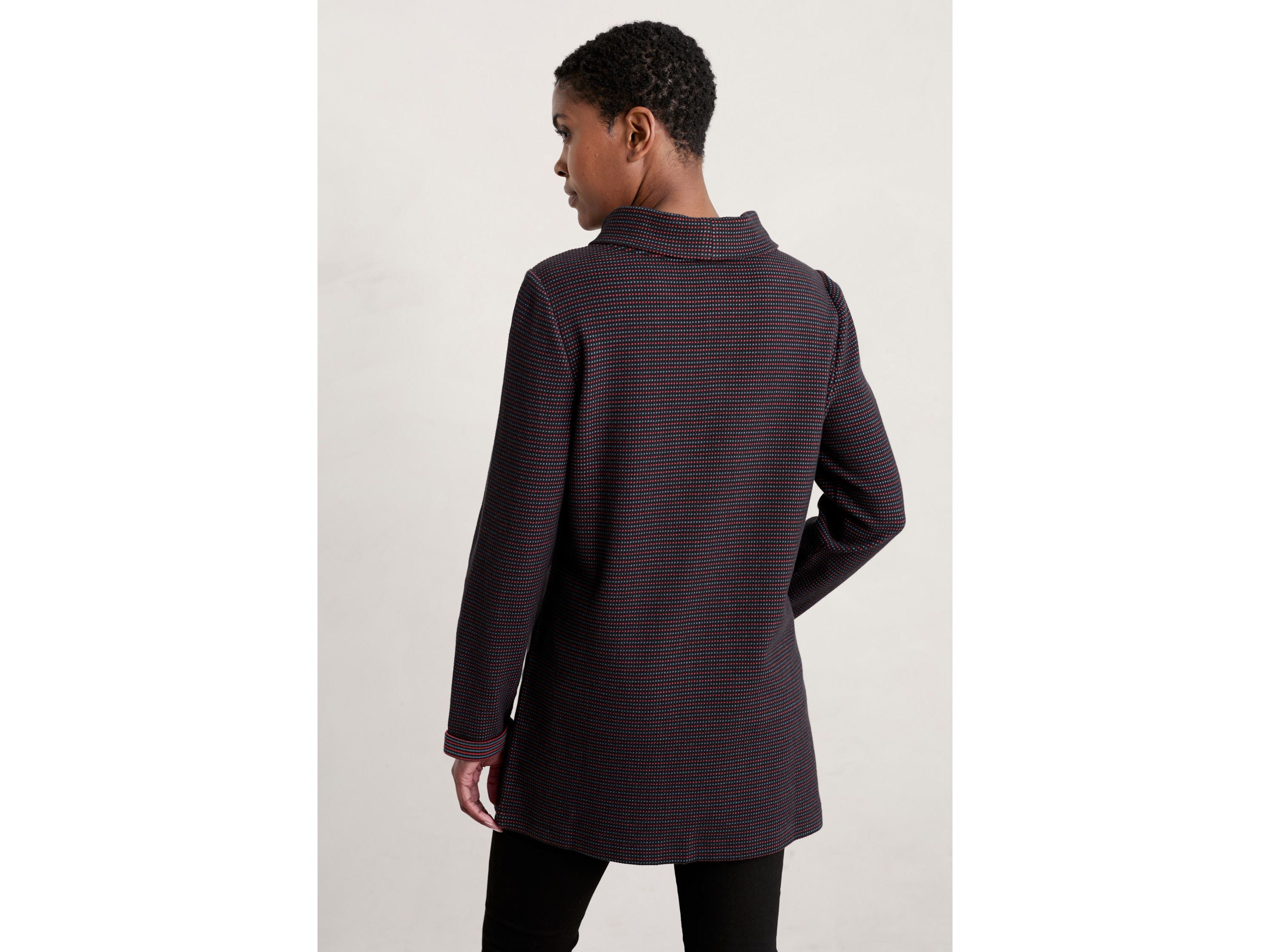 Mawgan Porth Jacquard Jersey Tunic Black